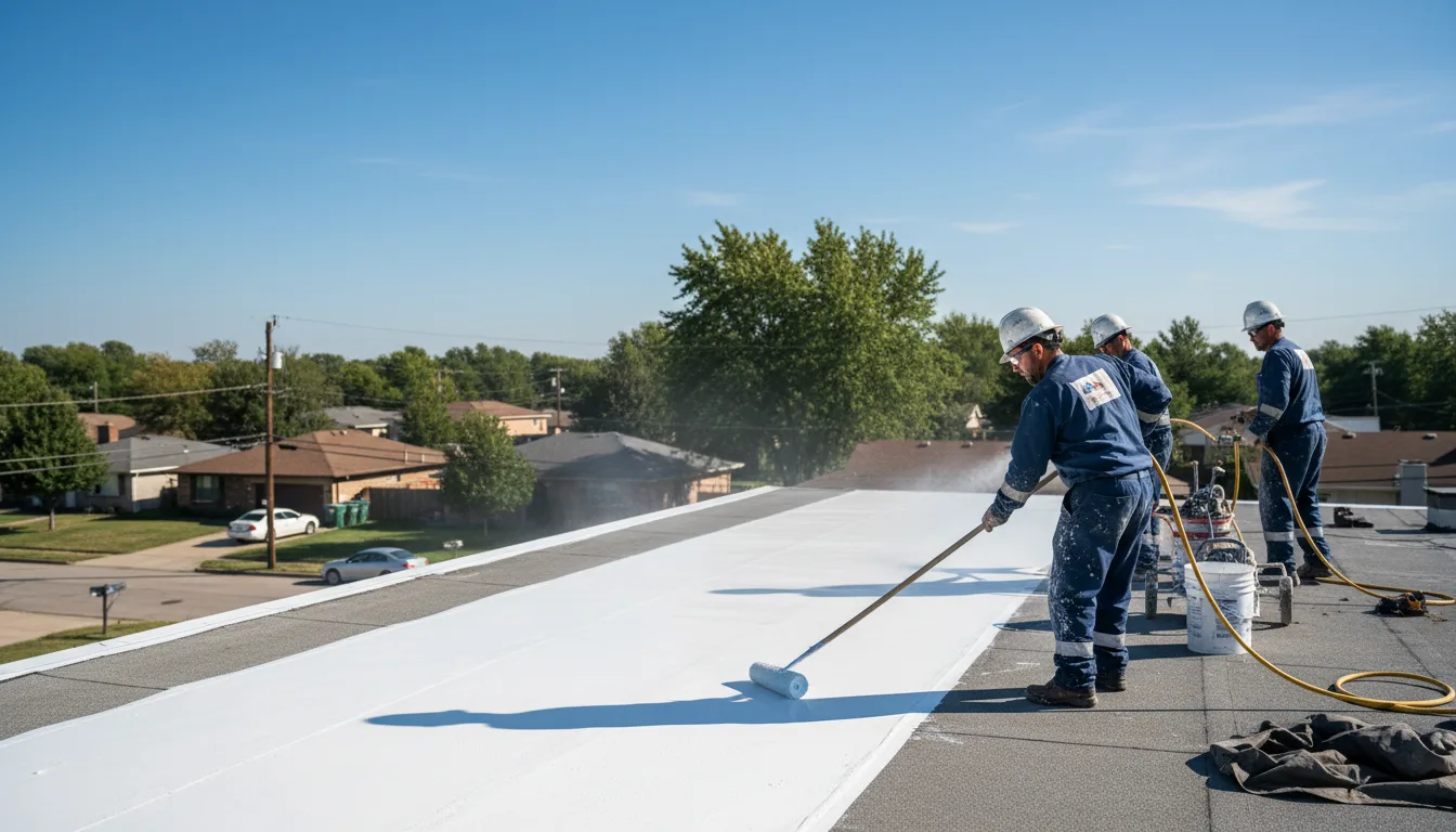 Commercial roof coating in Mahanoy City, PA near me